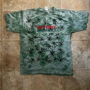 High Times Green Tie-Dye Graphic Tee